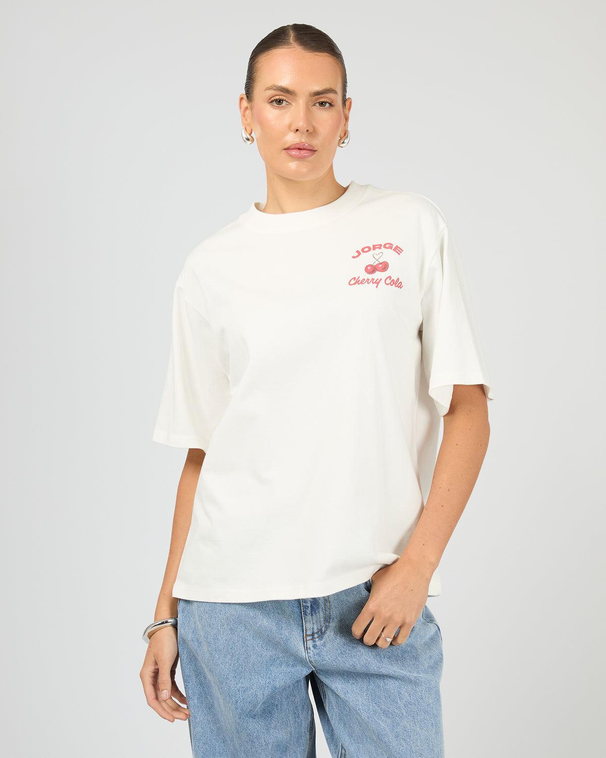 Cherry Cola Tee Vintage White