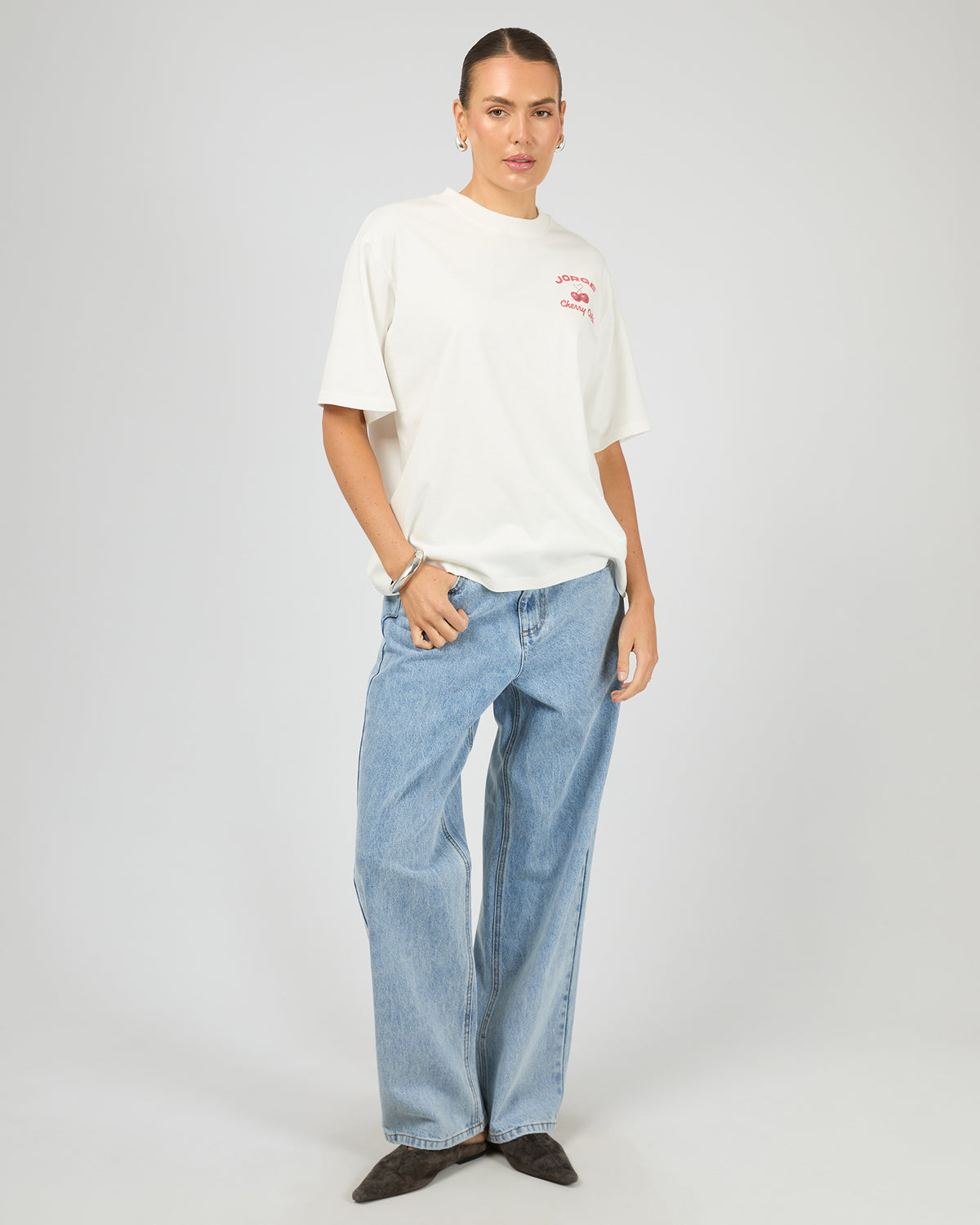Cherry Cola Tee Vintage White