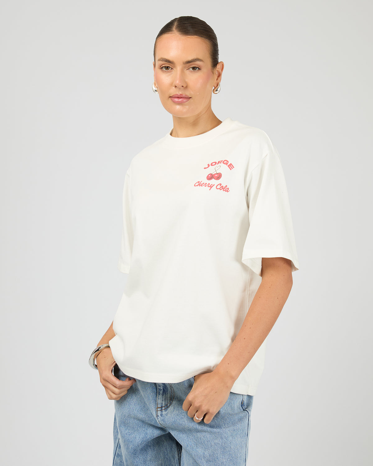 Cherry Cola Tee Vintage White