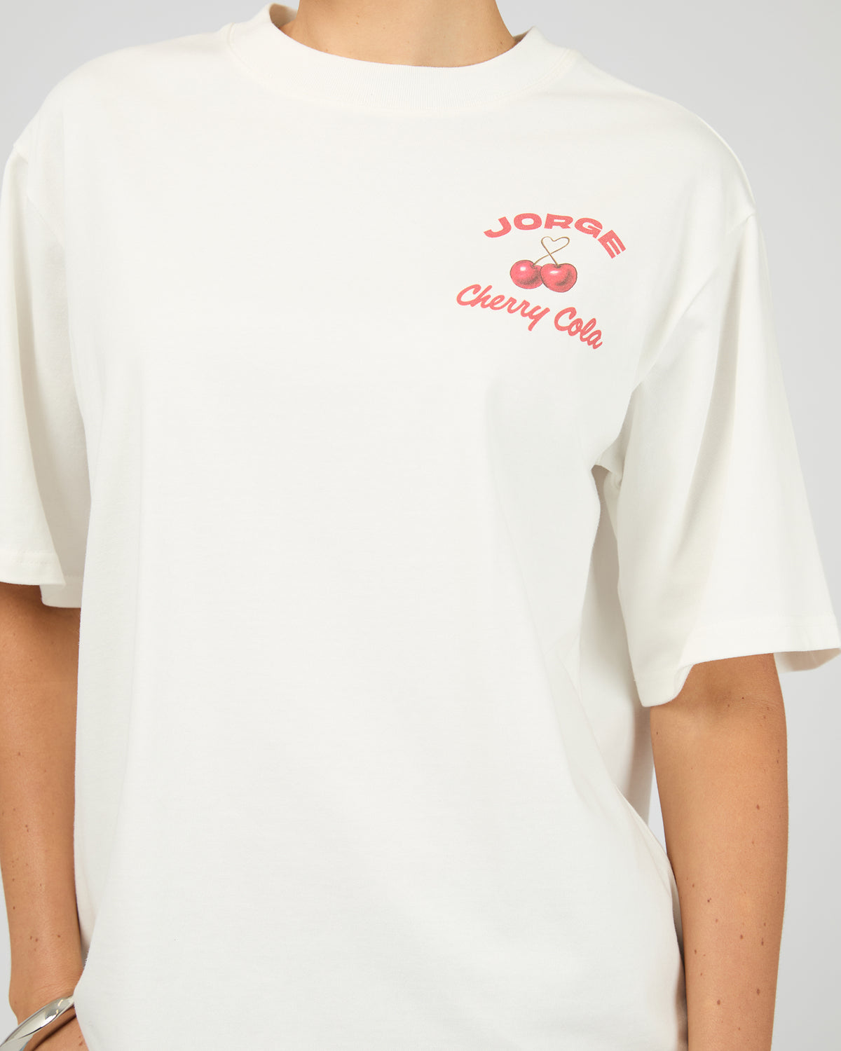 Cherry Cola Tee Vintage White