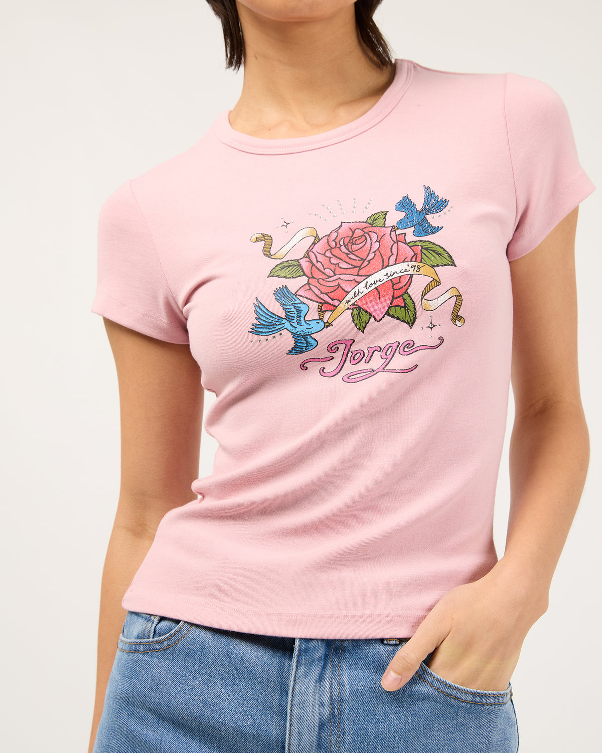 Romantics T Shirt Pink