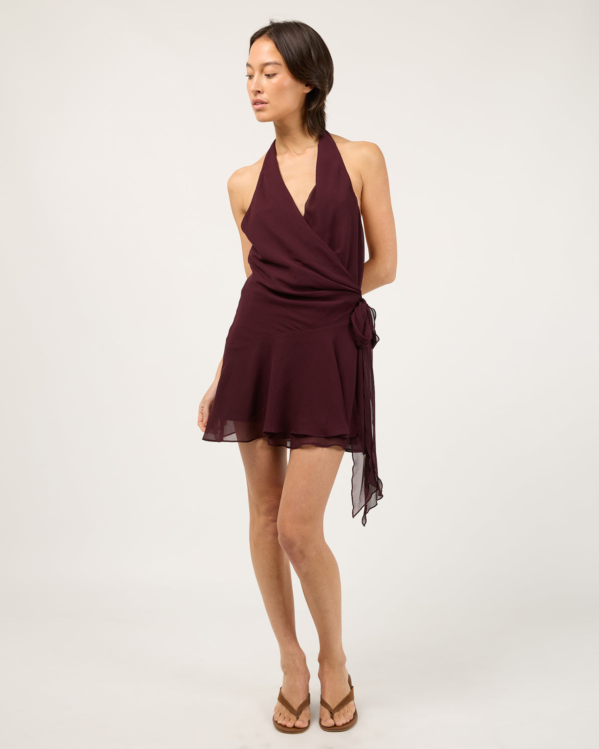 Nessa Wrap Dress Port