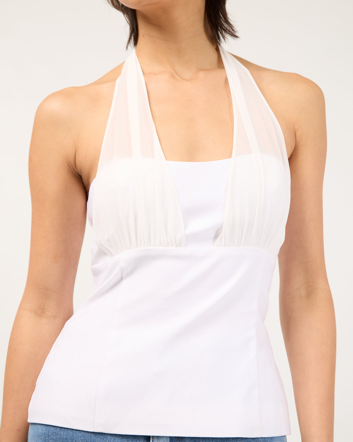 Remy Bustier White