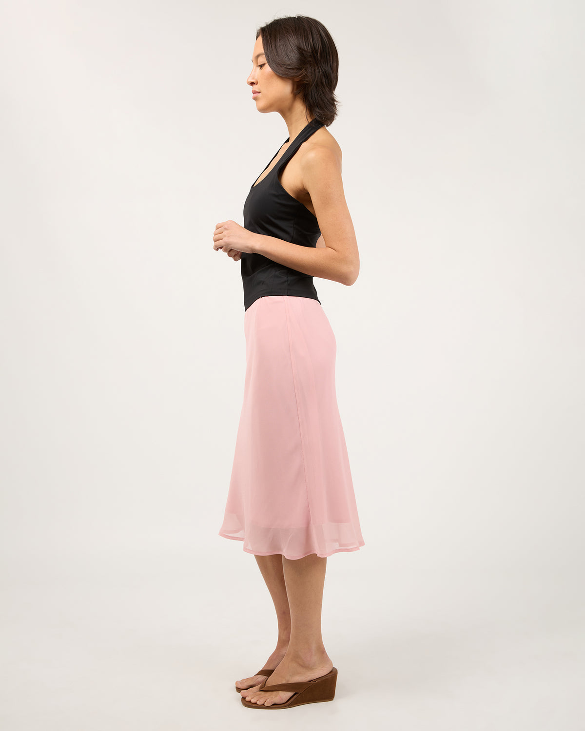 Kyra Midi Skirt Pink