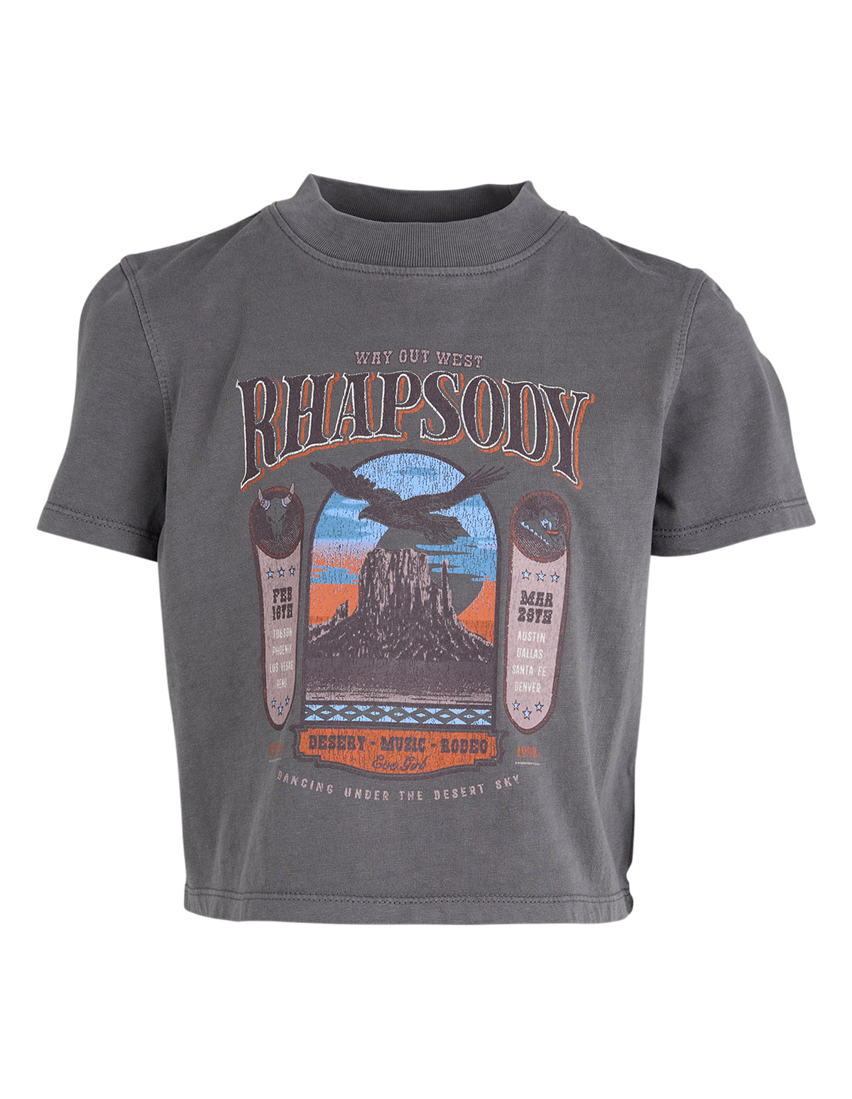 Kids Rhapsody Tee Charcoal