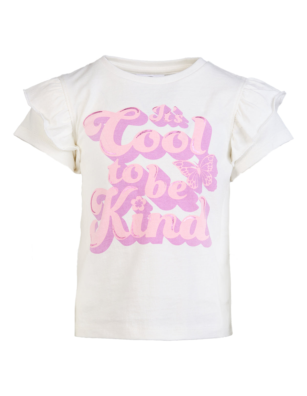 Kids Cool To Be Kind Tee Vintage White