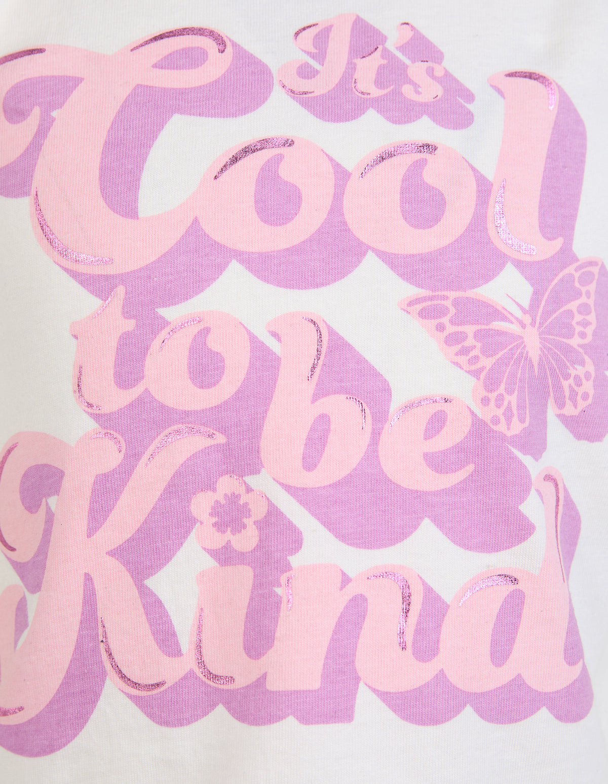 Kids Cool To Be Kind Tee Vintage White