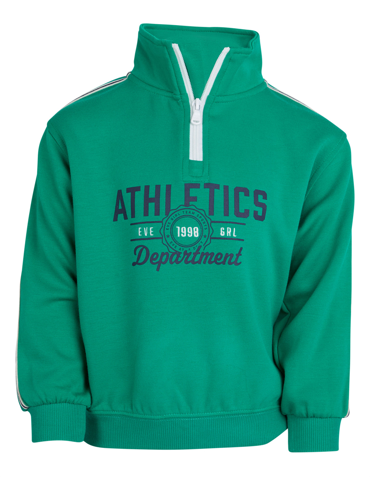 Kids Ultimate 1/4 Zip Crew Green