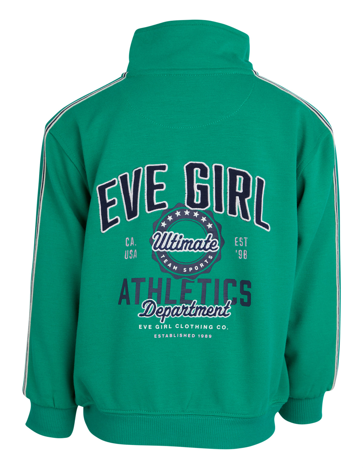 Kids Ultimate 1/4 Zip Crew Green