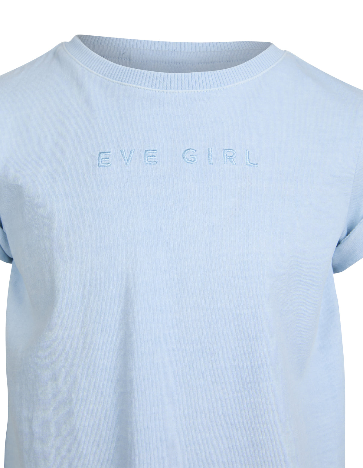 Kids Eve Girl Washed Tee Light Blue