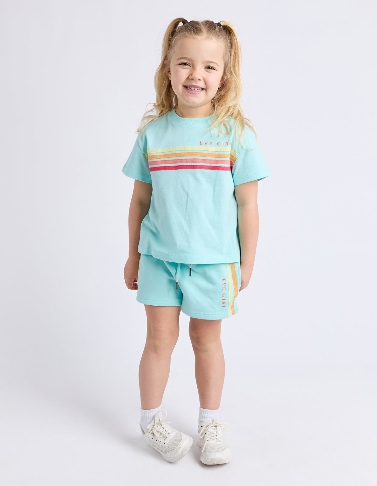 Kids Retro Tee Light Blue