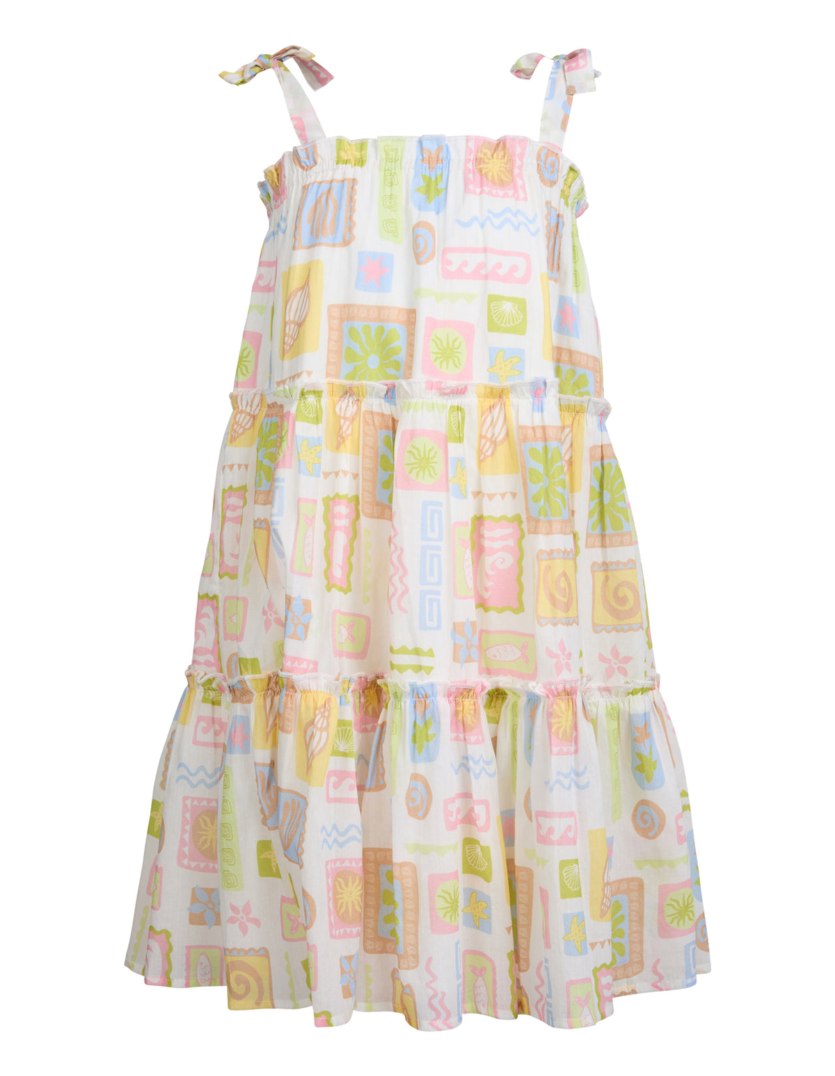 Kids Matisse Tiered Mini Dress Print