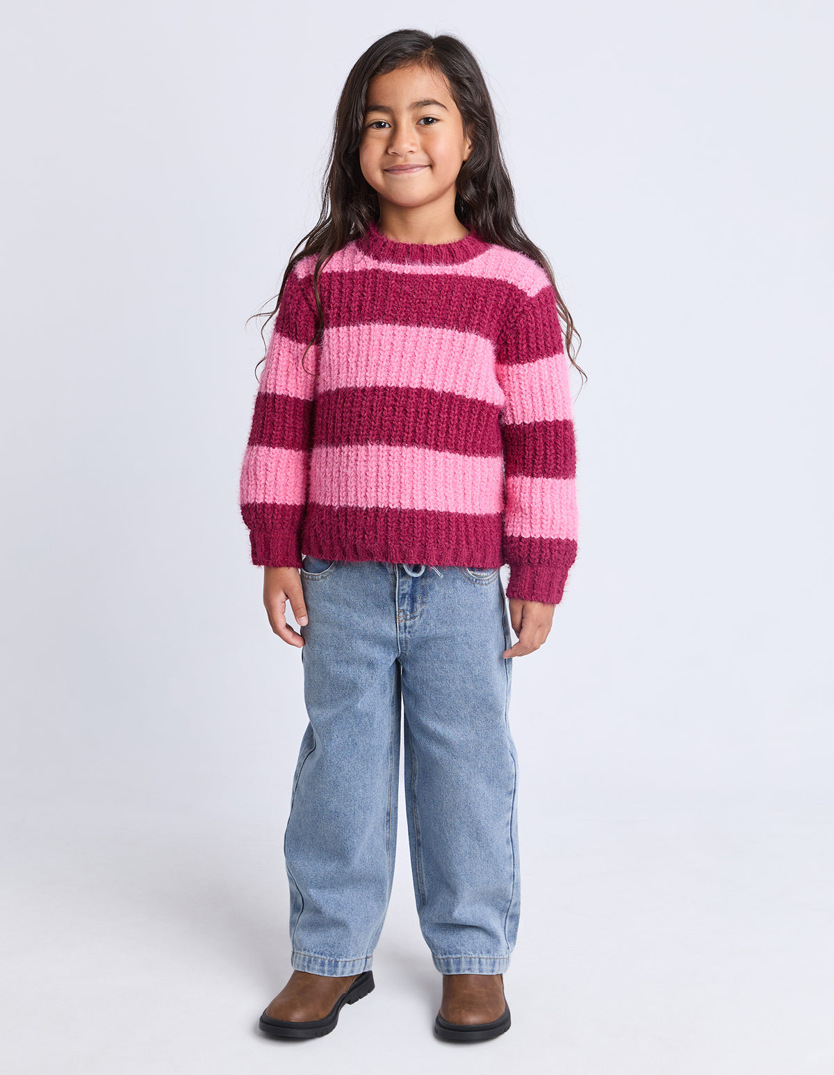 Kids Daria Knit Jumper Cranberry