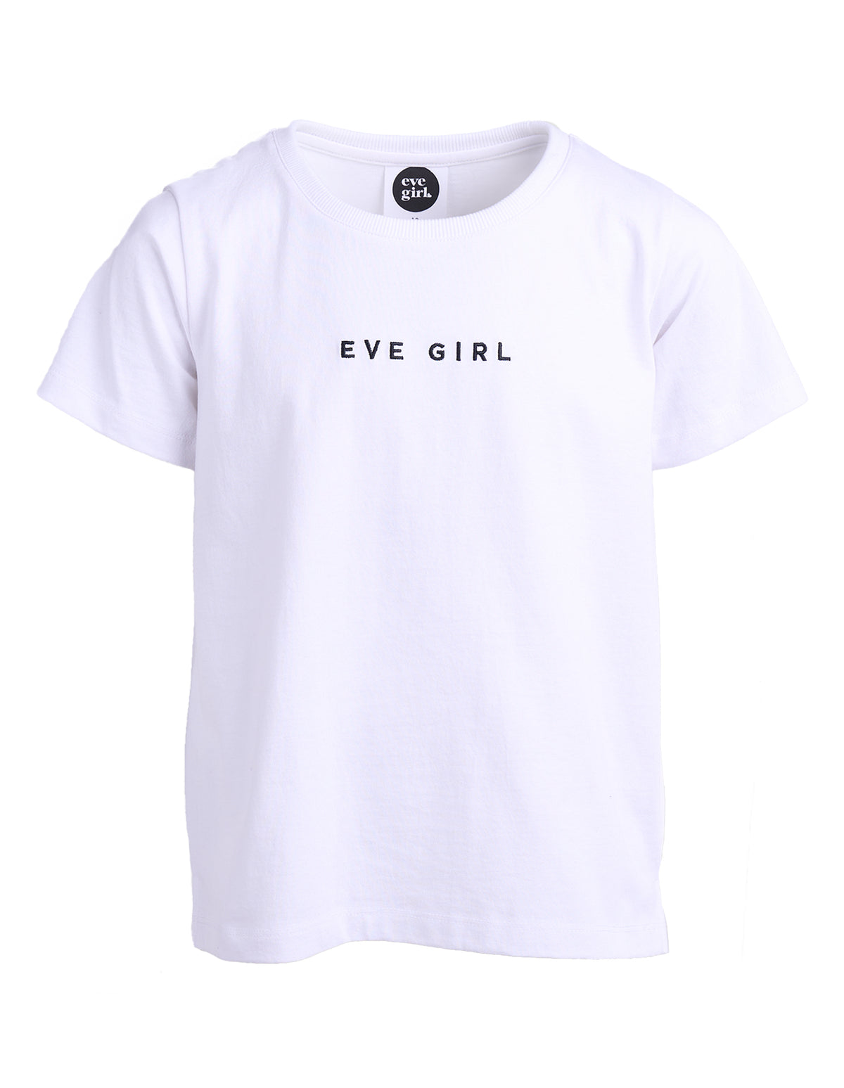 Teen Eve Girl Washed Tee White