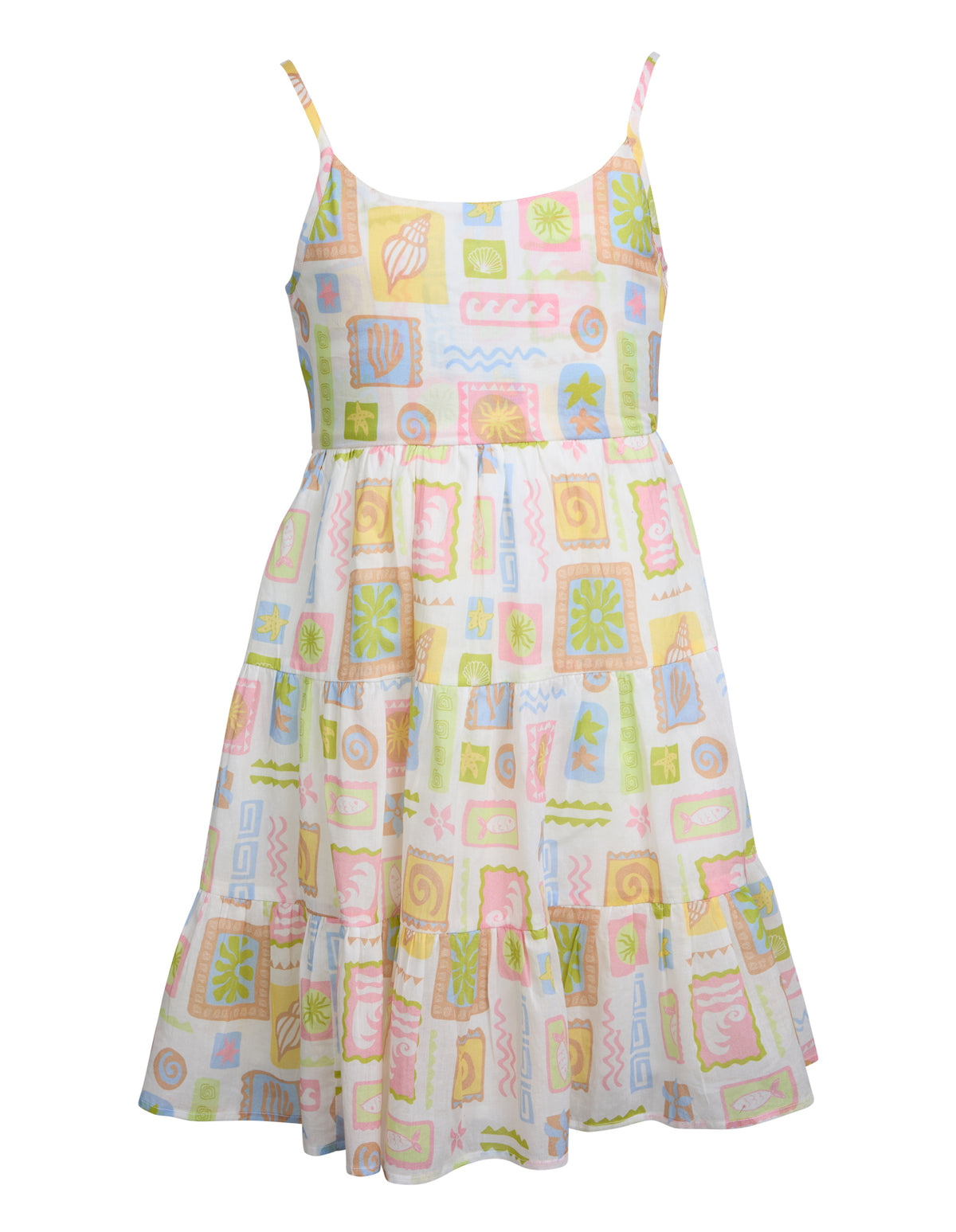 Teen Matisse Tiered Mini Dress Print