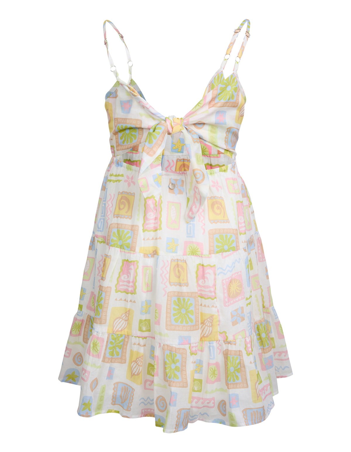 Teen Matisse Tiered Mini Dress Print