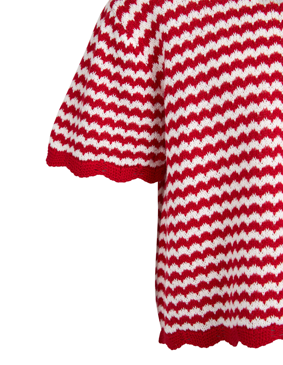 Teen Millie Knit Tee Red