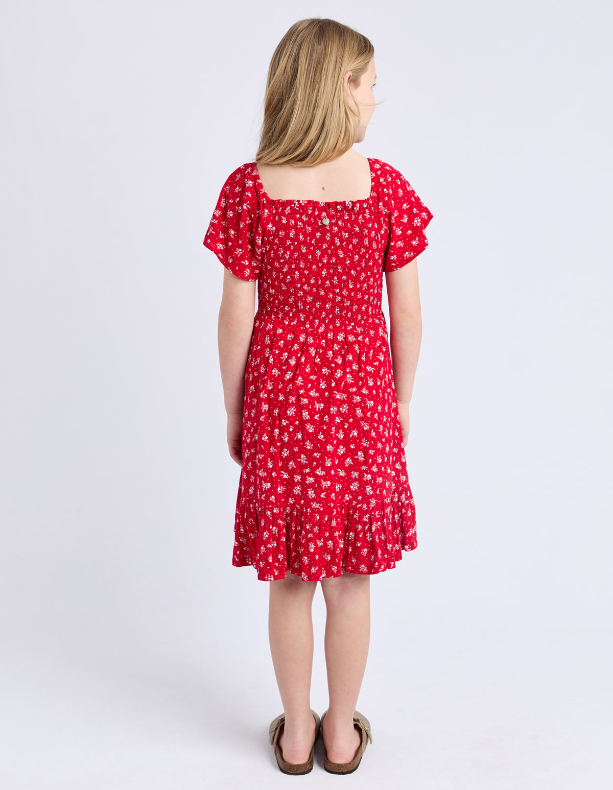 Teen Poppy Dress Red