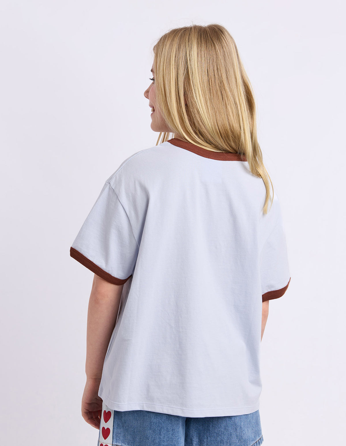 Teen Boots Ringer Tee Light Blue