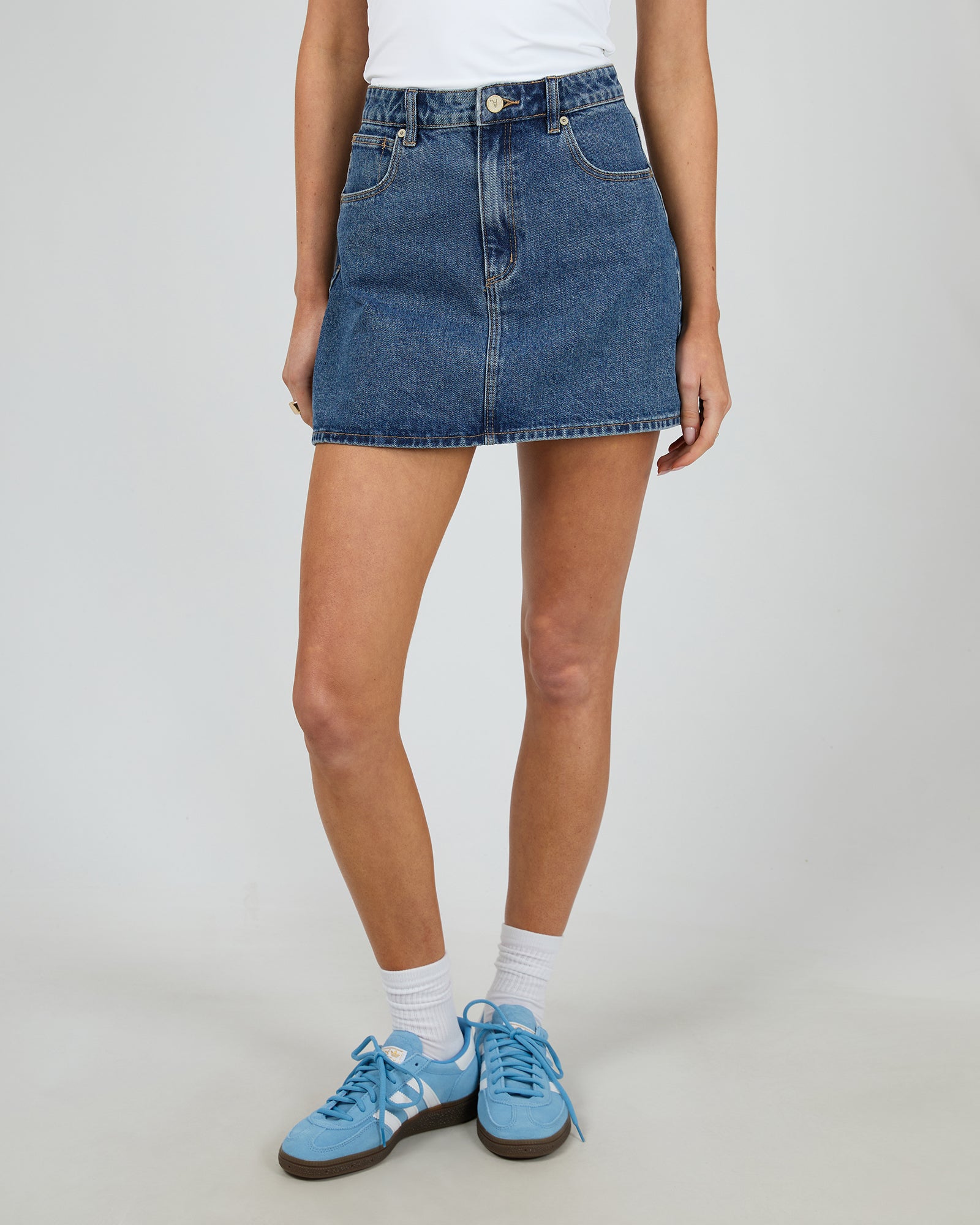 Aline Skirt Bella Mid Blue Edge Clothing