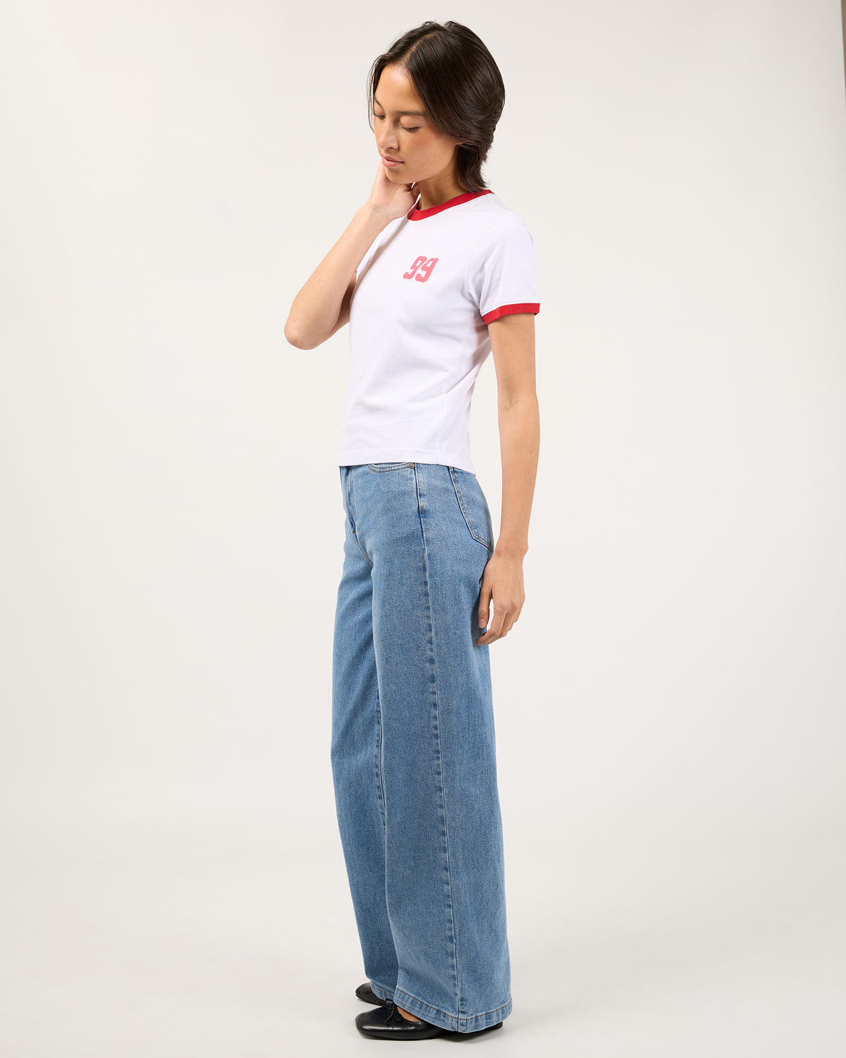 99 Boyfriend Tee White