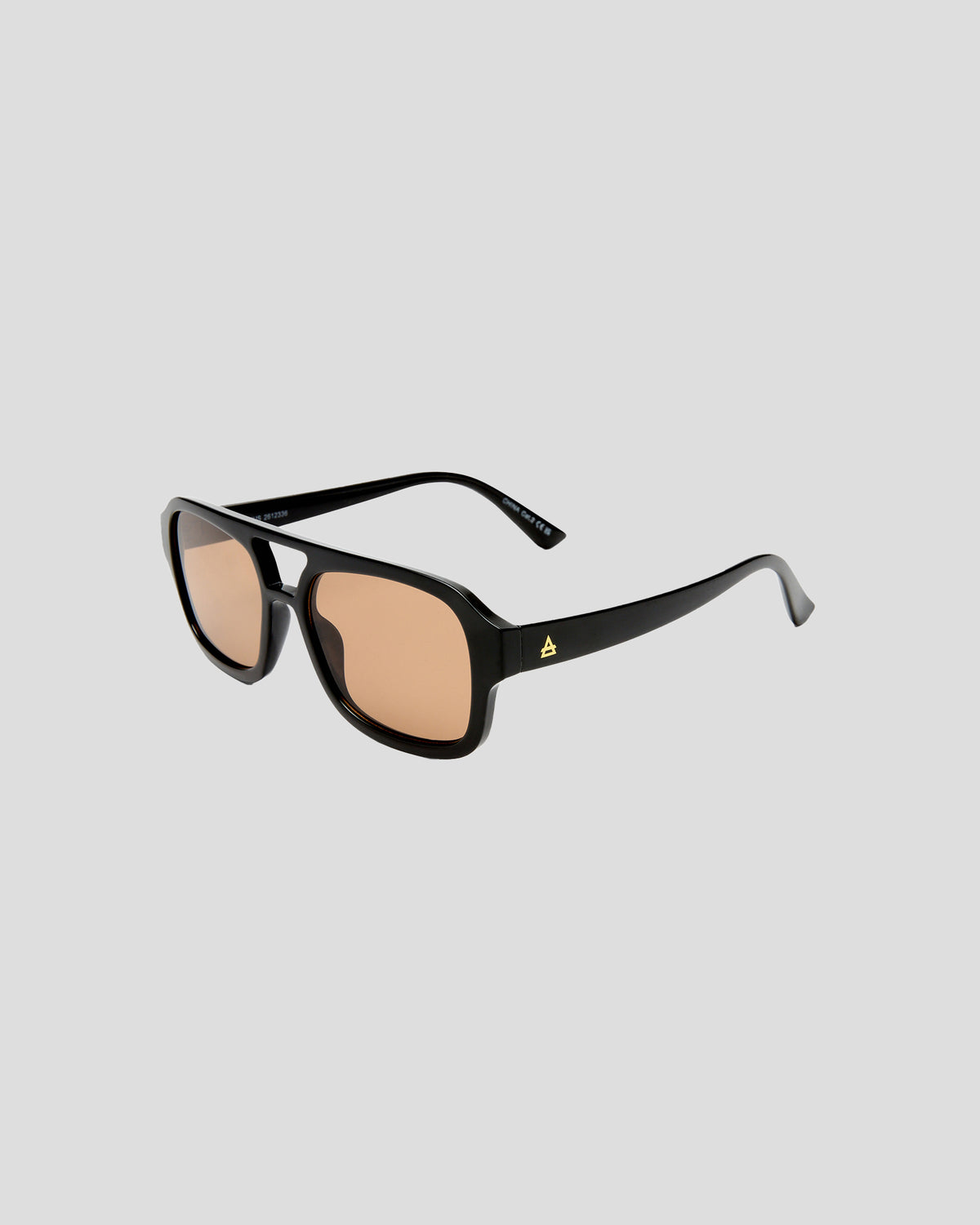 Aquarius Unisex Sunglasses Black Tan Tint Black