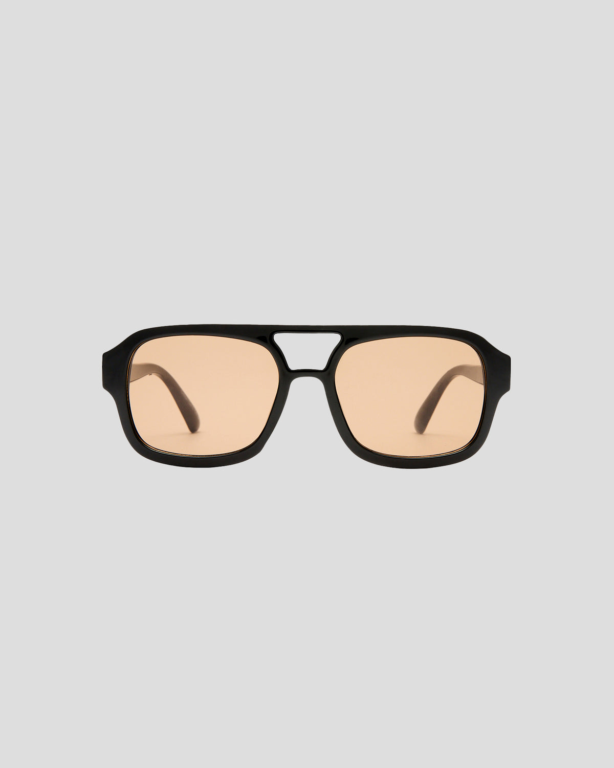 Aquarius Unisex Sunglasses Black Tan Tint Black