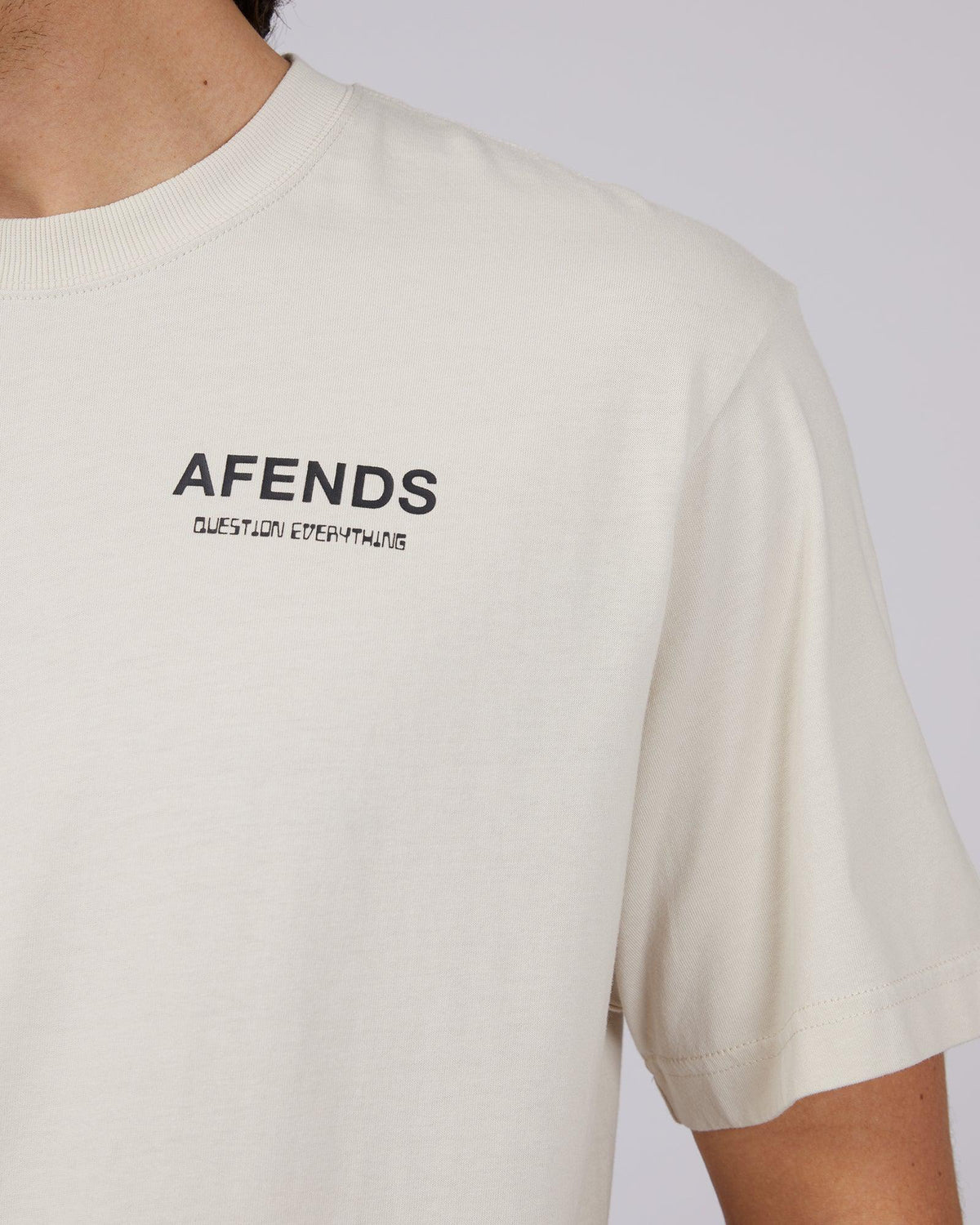Afends-Aveform Recycled Retro Fit Tee Moonbeam-Edge Clothing