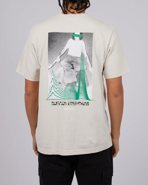 Afends-Aveform Recycled Retro Fit Tee Moonbeam-Edge Clothing