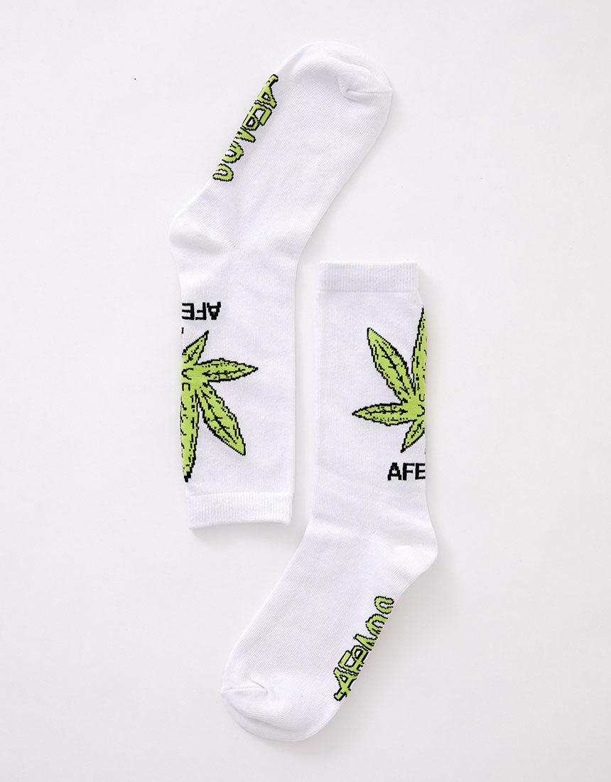 Afends-Coasting Hemp Socks White-Edge Clothing