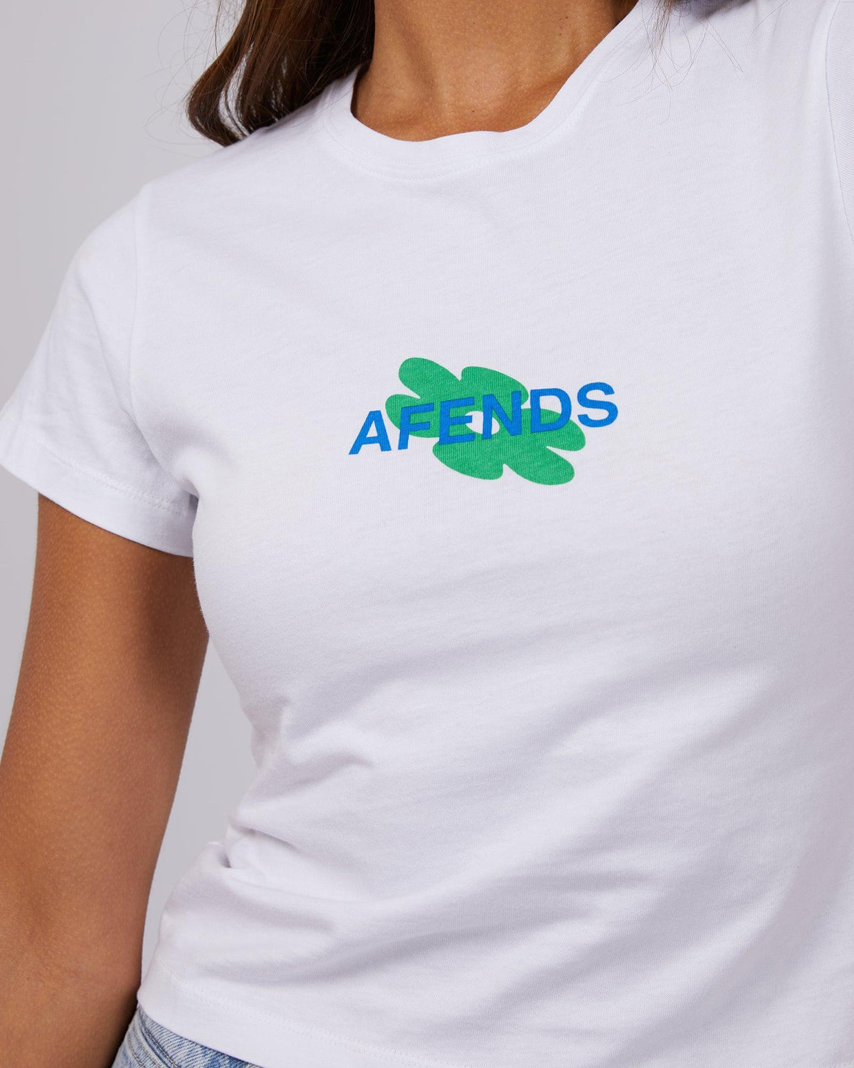 Afends-Peace Recycled Baby Tee White-Edge Clothing