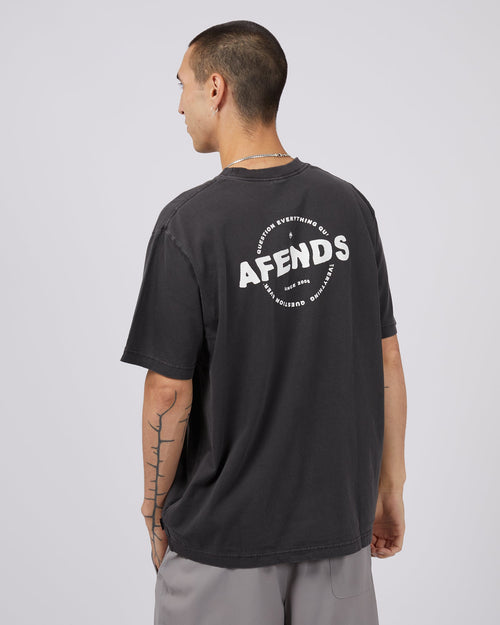 Afends-Questions Retro Fit Tee Stone Black-Edge Clothing
