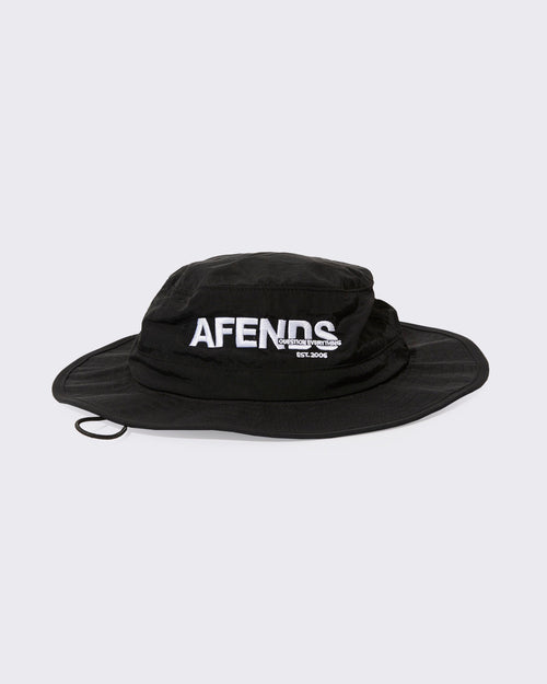 Afends-Vinyl Recycled Bucket Hat Black-Edge Clothing
