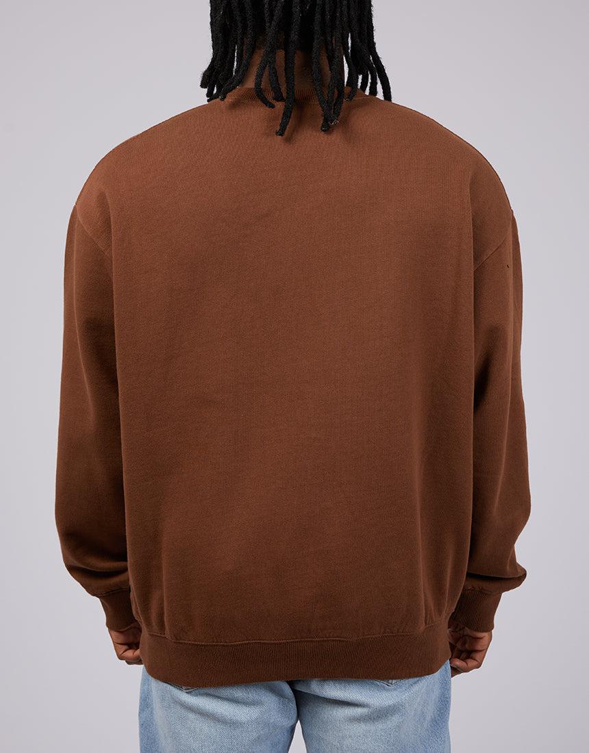 Afends-Vinyl Recycled Crewneck Toffee-Edge Clothing