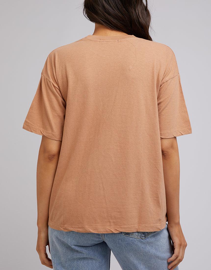 All About Eve-Aae Linen Tee Tan-Edge Clothing