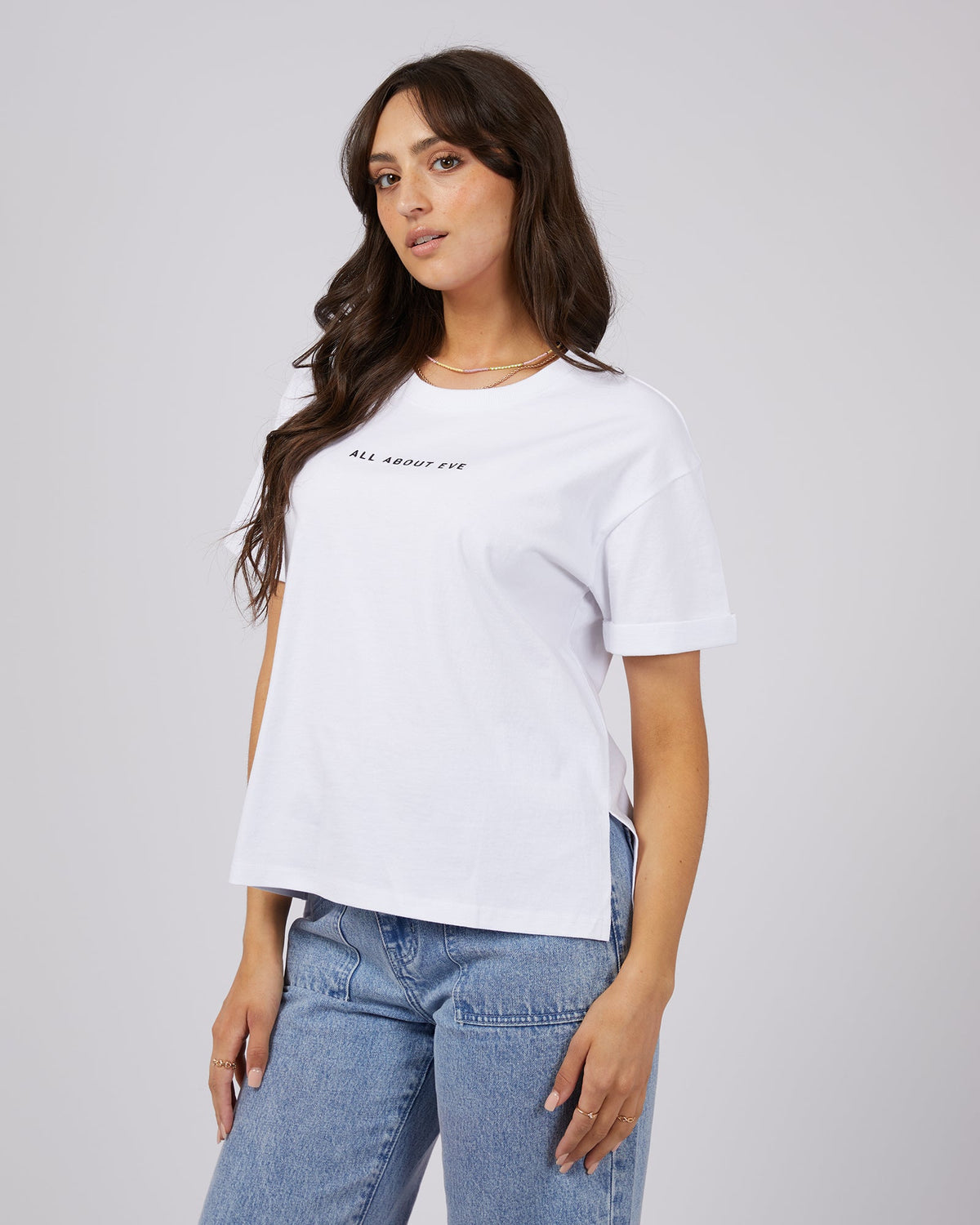 All About Eve-Aae Washed Tee White-Edge Clothing