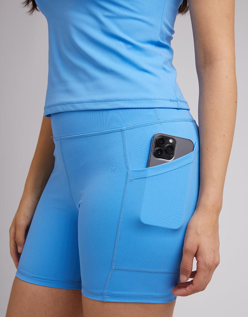 All About Eve-Active Bike Short Blue-Edge Clothing