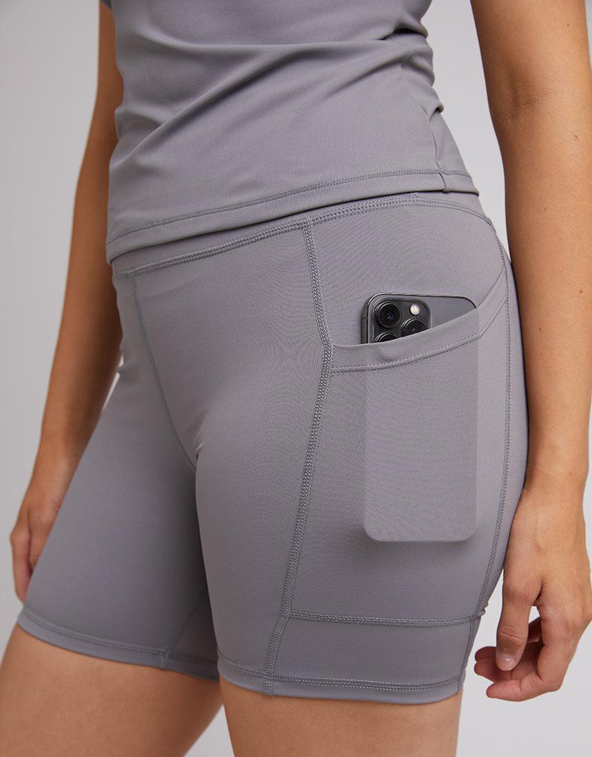 All About Eve-Active Bike Short Charcoal-Edge Clothing