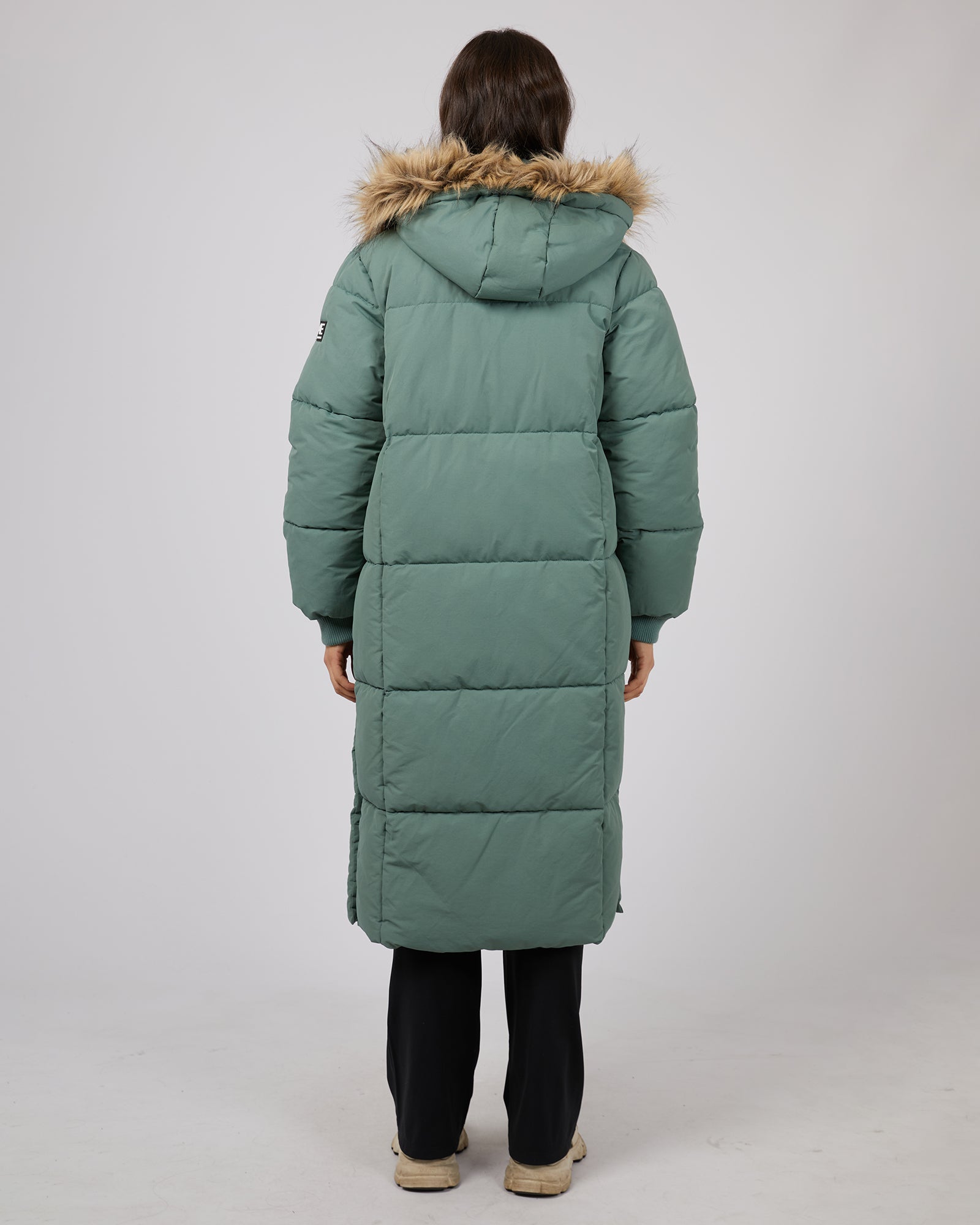 Luxe longline puffer jacket sales
