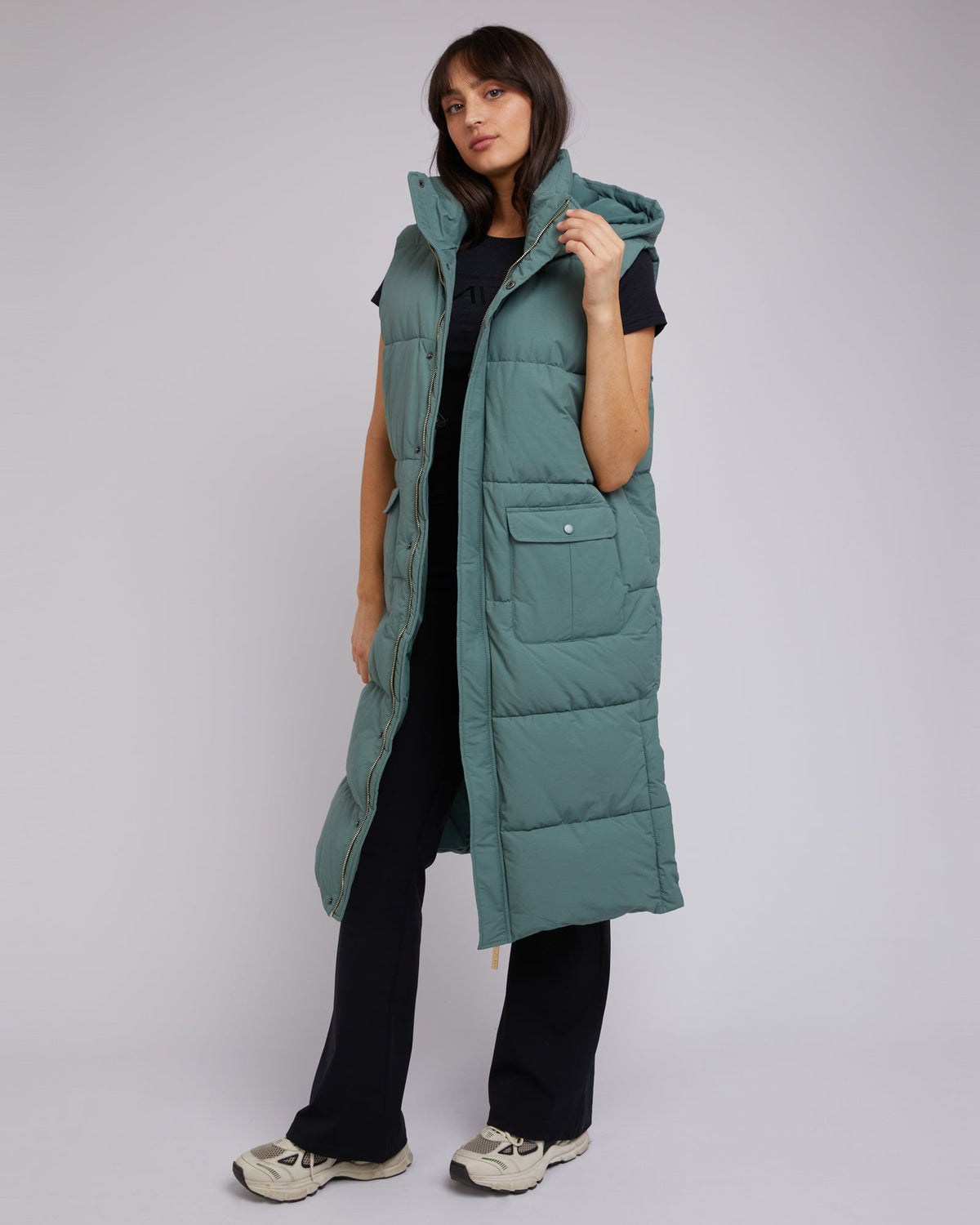 All About Eve-Active Midi Vest Green-Edge Clothing