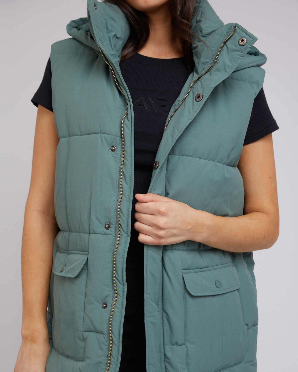 All About Eve-Active Midi Vest Green-Edge Clothing