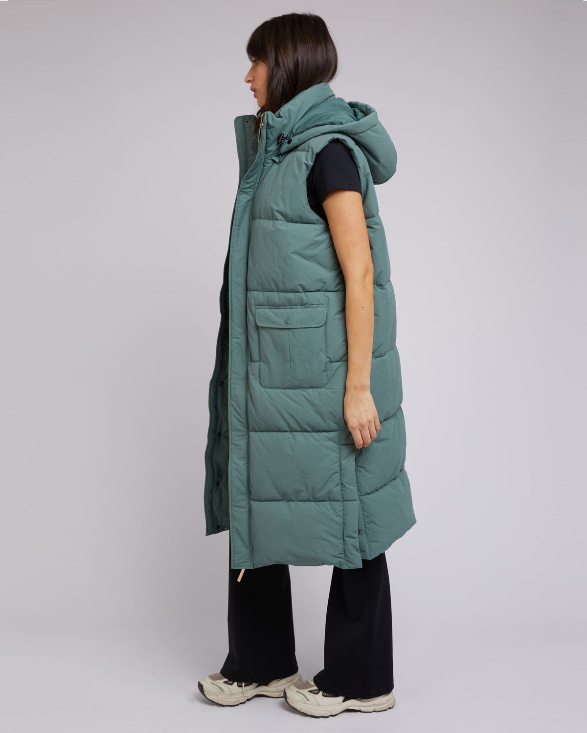 All About Eve-Active Midi Vest Green-Edge Clothing