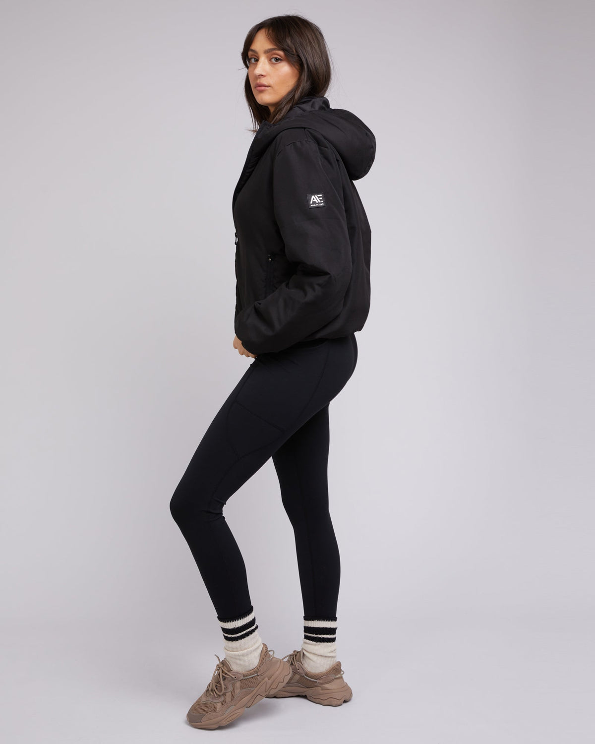 All About Eve-Active Packable Puffer Black-Edge Clothing