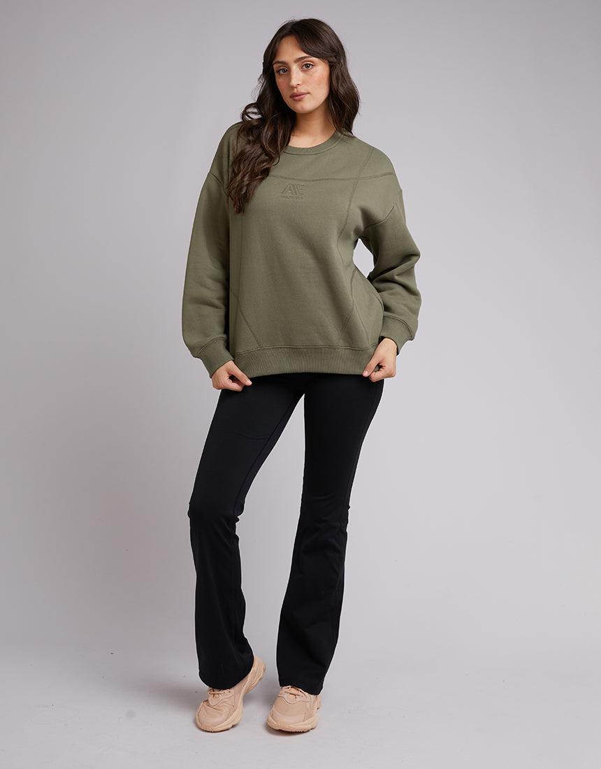 All About Eve-Active Tonal Crew Khaki-Edge Clothing