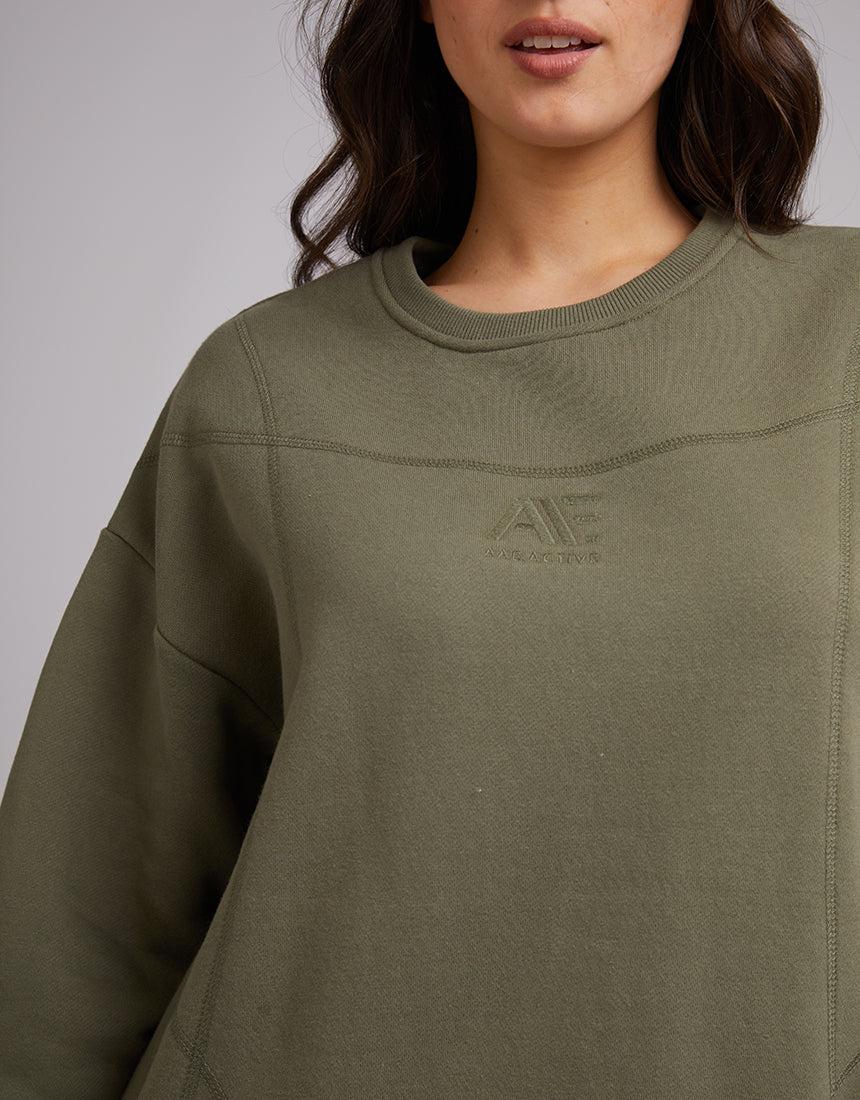 All About Eve-Active Tonal Crew Khaki-Edge Clothing