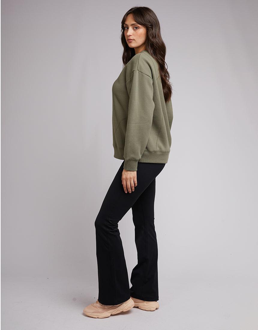 All About Eve-Active Tonal Crew Khaki-Edge Clothing