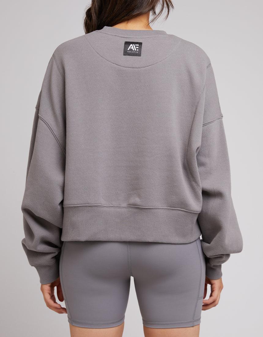 All About Eve-Active Tonal Sweater Charcoal-Edge Clothing