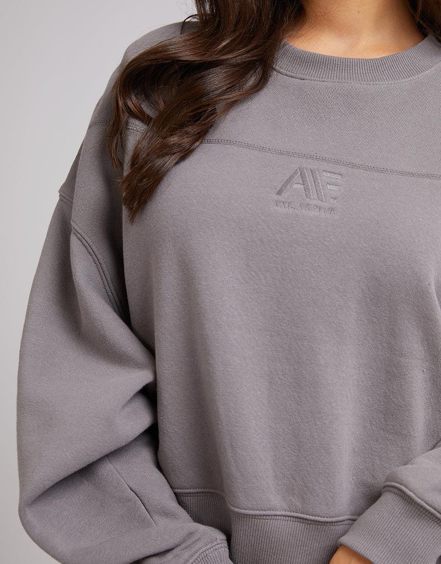 All About Eve-Active Tonal Sweater Charcoal-Edge Clothing