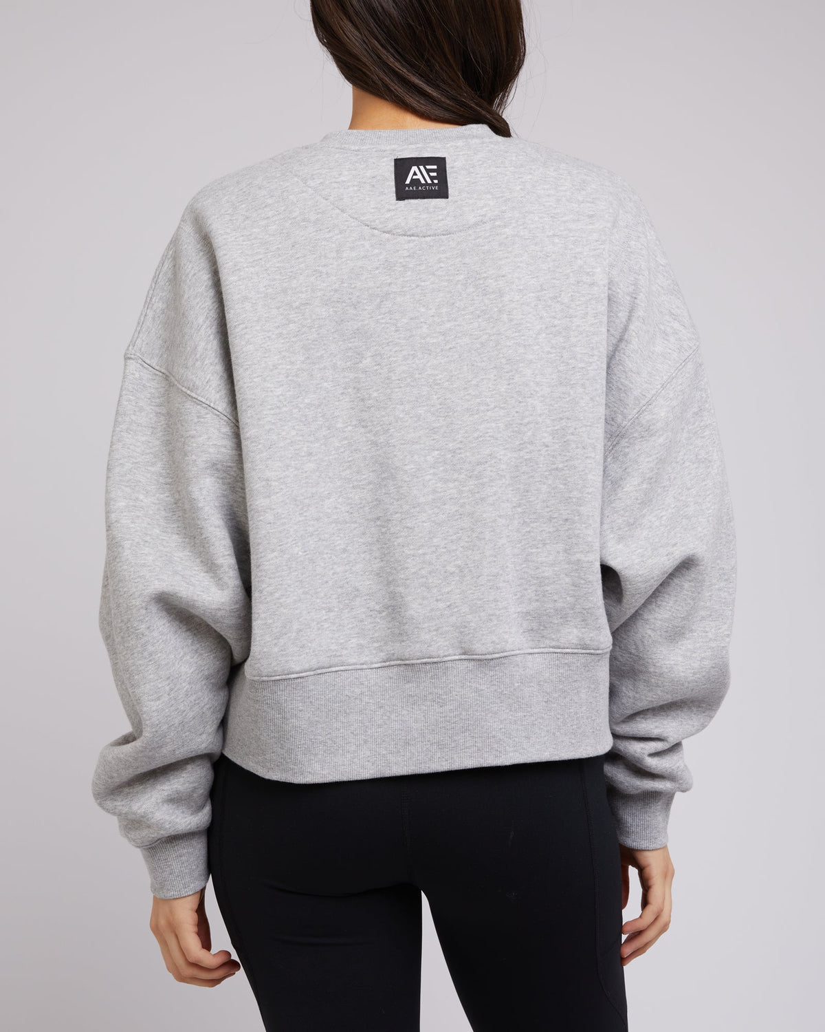 All About Eve-Active Tonal Sweater Grey Marle-Edge Clothing