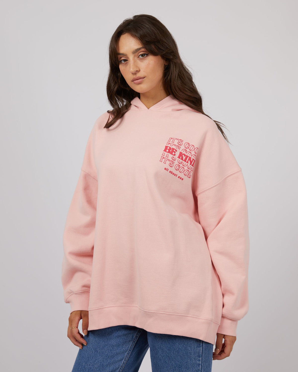 All About Eve-All G Hoodie Pink-Edge Clothing